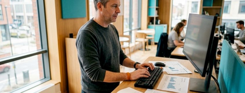 Ein SEO-Experte optimiert die technischen Aspekte einer Shopware-Seite, um die Sichtbarkeit in Suchmaschinen zu verbessern.