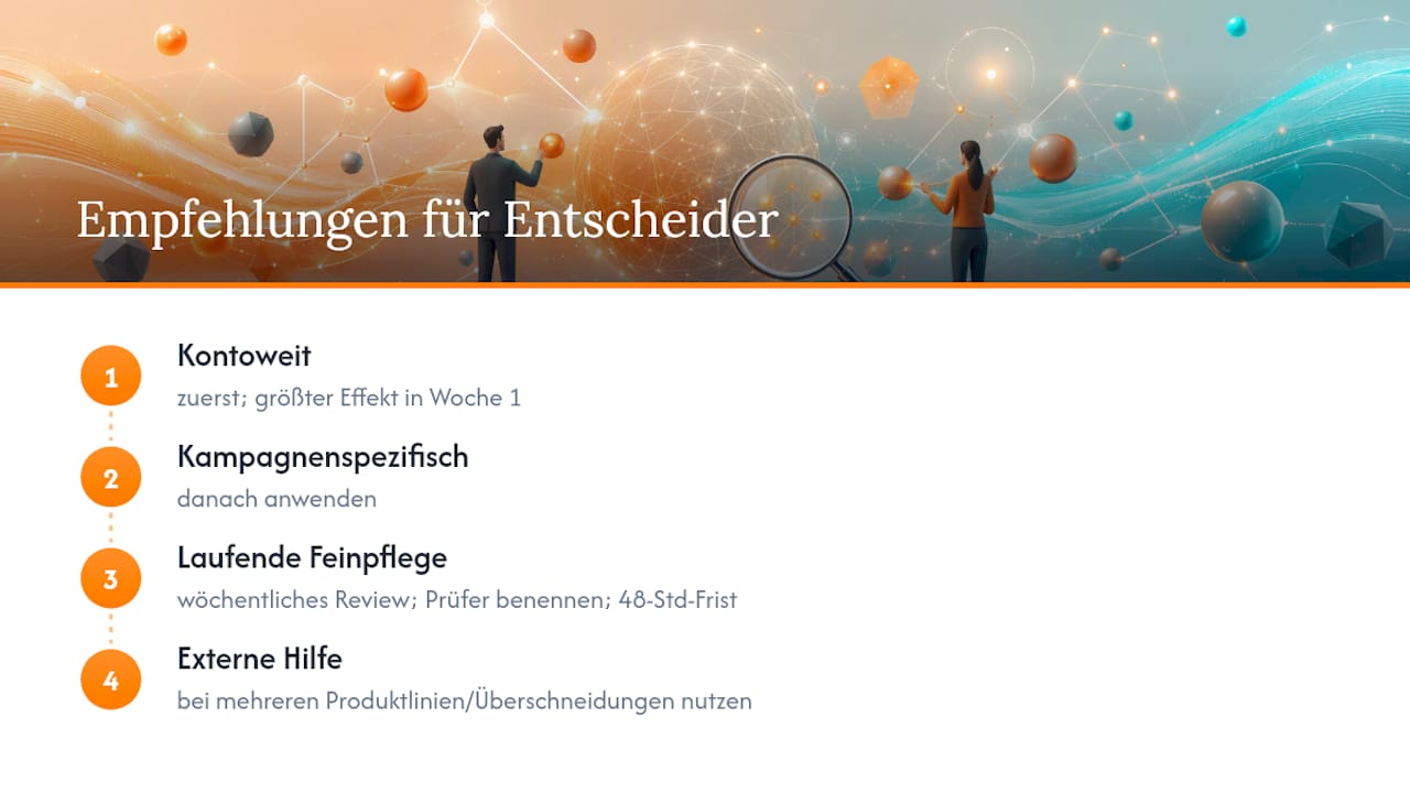 Persönliche Empfehlungen für Entscheider — overview diagram