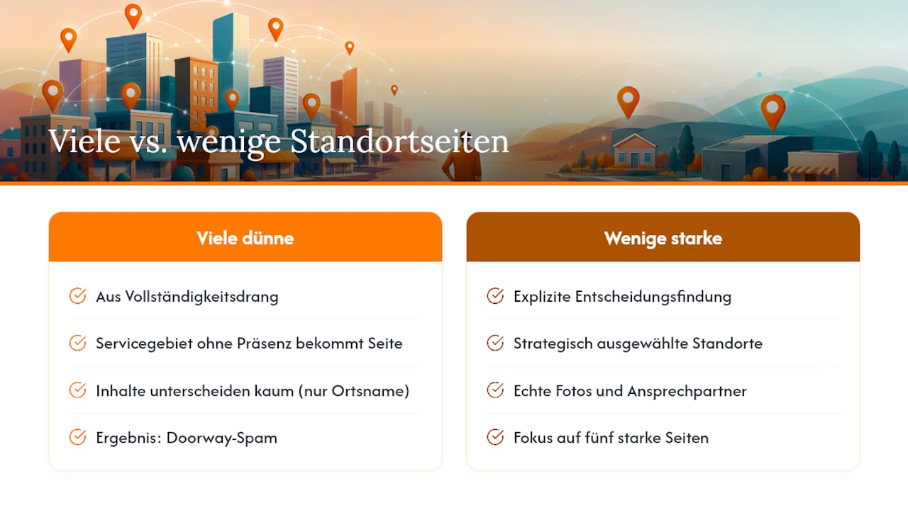 Warum die meisten Standortseiten-Checklisten zu kurz greifen — overview diagram
