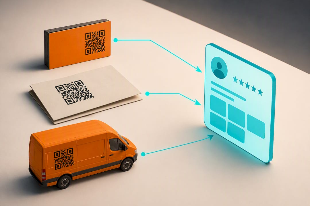 Offline-Kontaktpunkte verweisen auf das Online-Profil