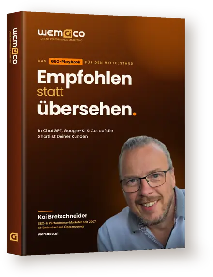 Das GEO-Playbook „Empfohlen statt übersehen“ von Kai Bretschneider